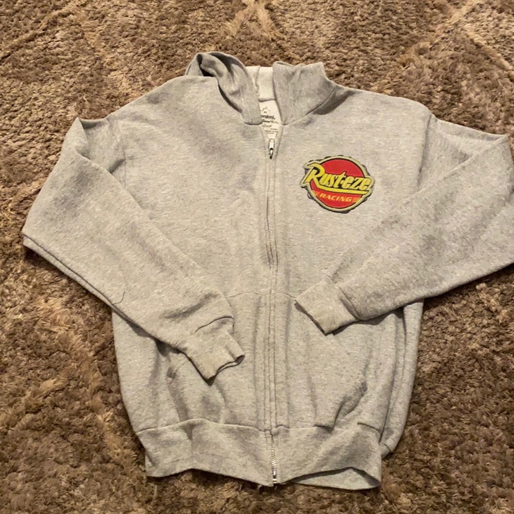 Boys Disneyland Edition Rust•eze Racing zip up hoodie sweater.